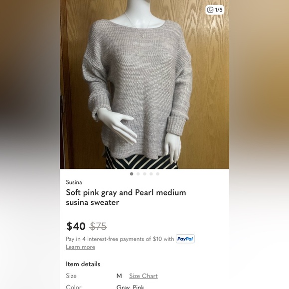 Not so mystery box 9 items- 3 new woman medium sweaters leggings earrings + more - Picture 5 of 15